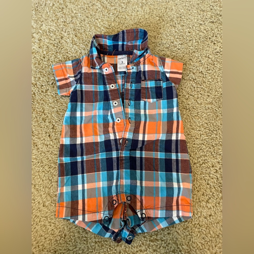 Carters 3m boys romper